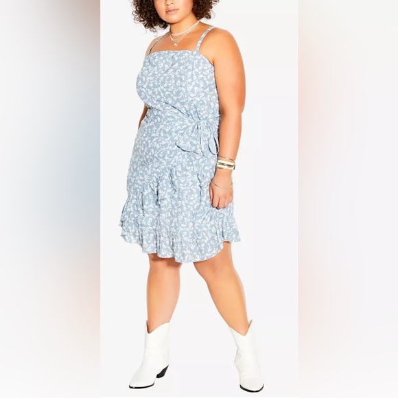 NWT City Chic CCX Blue Dress - Picture 2 of 4